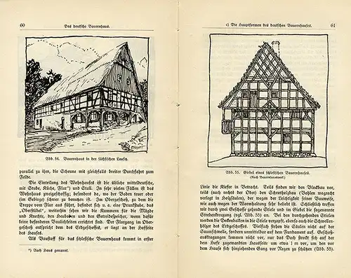 Deutschland Bauern Bürger Haus Fachwerk Wohnhaus Städtebau Geschichte 1914