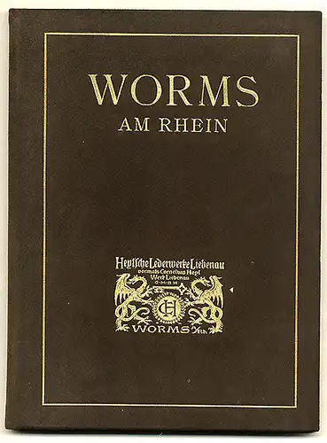 Rhein Hessen Worms Stadt Industrie Geschichte Leder Werke Foto Bildband 1926