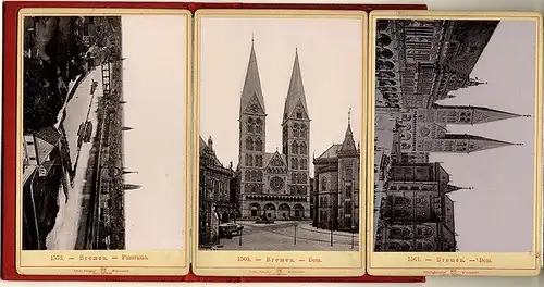 Bremen Rathaus Markt Börse Hafen Bahnhof 20 Original Ansichten Foto Mappe 1898