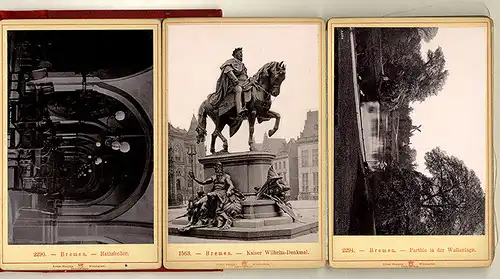 Bremen Rathaus Markt Börse Hafen Bahnhof 20 Original Ansichten Foto Mappe 1898