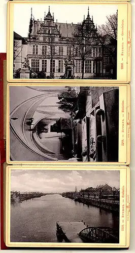 Bremen Rathaus Markt Börse Hafen Bahnhof 20 Original Ansichten Foto Mappe 1898