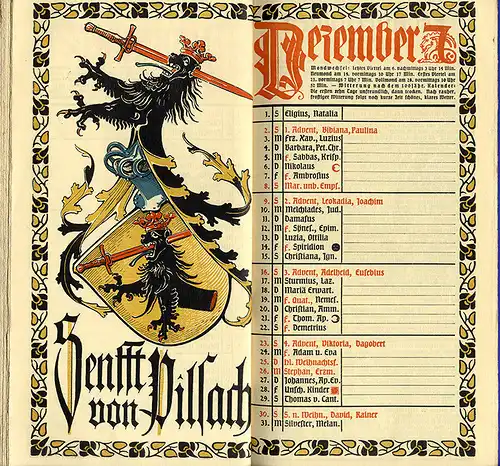 München Wappen Kalender Deutscher Adel Fürstentum Schaumburg Lippe 1917