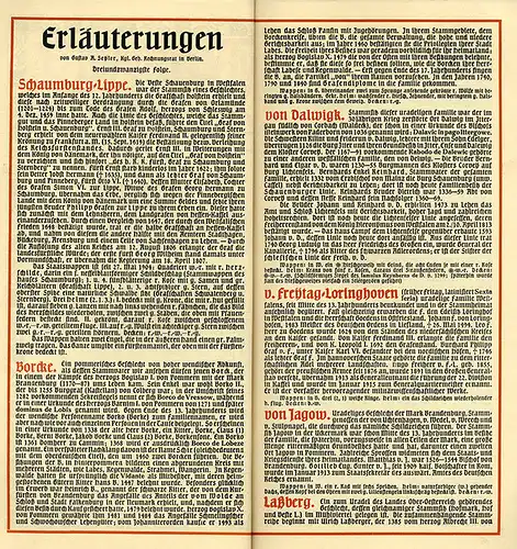 München Wappen Kalender Deutscher Adel Fürstentum Schaumburg Lippe 1917