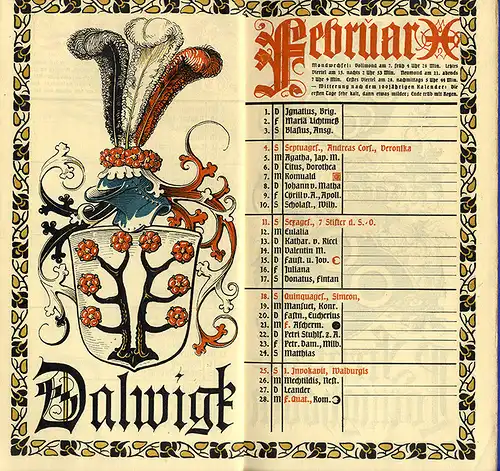 München Wappen Kalender Deutscher Adel Fürstentum Schaumburg Lippe 1917