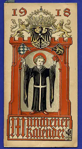 München Wappen Kalender Deutscher Adel Hansestadt Hamburg 1918