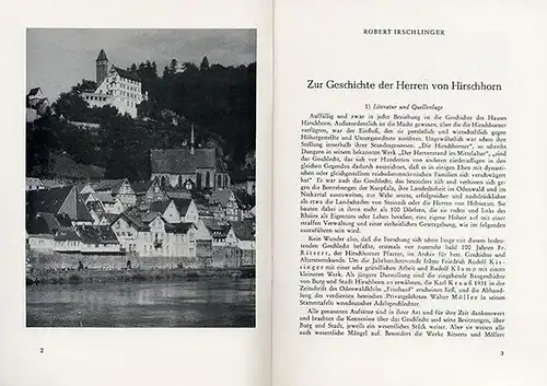 Adel Odenwald Neckar Herren von Hirschhorn Geschichte Genalogie Buch 1969
