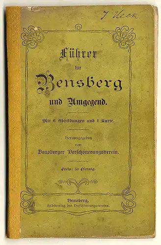 Rheinland Bensberg Stadt Geschichte Reiseführer Wanderbuch 1910