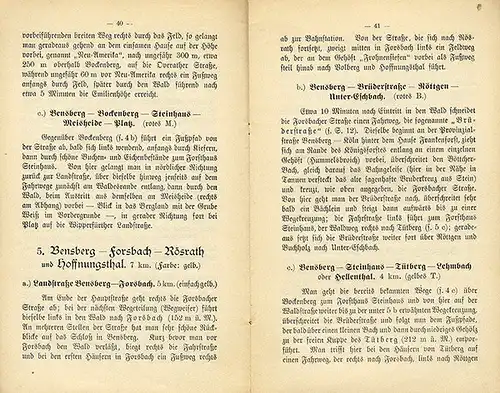 Rheinland Bensberg Stadt Geschichte Reiseführer Wanderbuch 1910