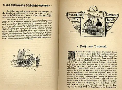 Württemberg Stuttgart Stadt Geschichte Ereignisse Chronik Wetter Jahrbuch 1898