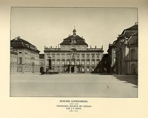 Württemberg Stuttgart Fürsten Schlösser Architektur Baukunst Foto Bildband 1913