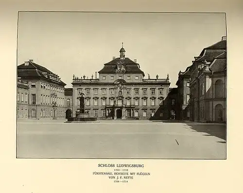 Württemberg Stuttgart Fürsten Schlösser Architektur Baukunst Foto Bildband 1913 