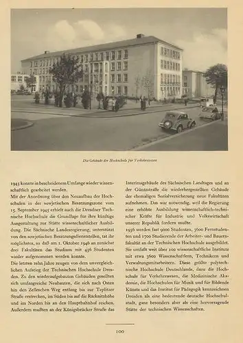 Sachsen 750 Jahre Dresden Stadt Geschichte Wiederaufbau Festschrift 1956