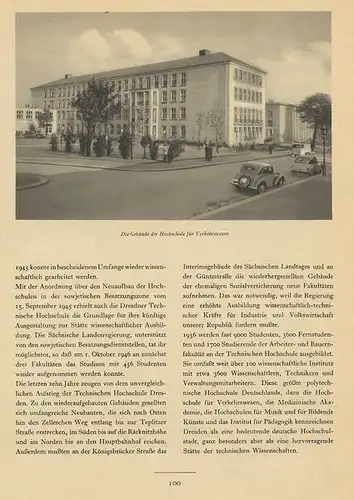Sachsen 750 Jahre Dresden Stadt Geschichte Wiederaufbau Festschrift 1956 