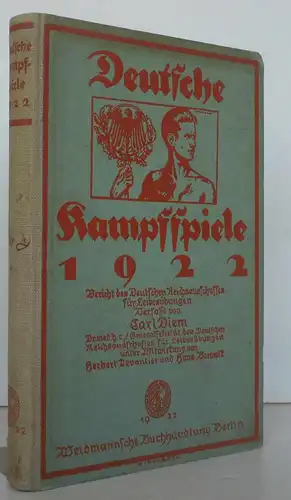 Deutsches Reich Sport Olympiade Deutsche Kampfspiele Berlin 1922
