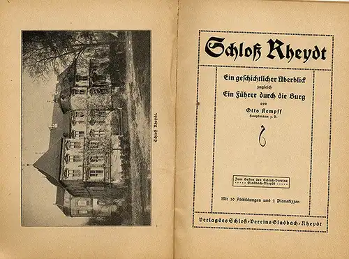 Rheinland Mönchengladbach Schloss Rheydt Geschichte Mittelalter Baukunst 1918