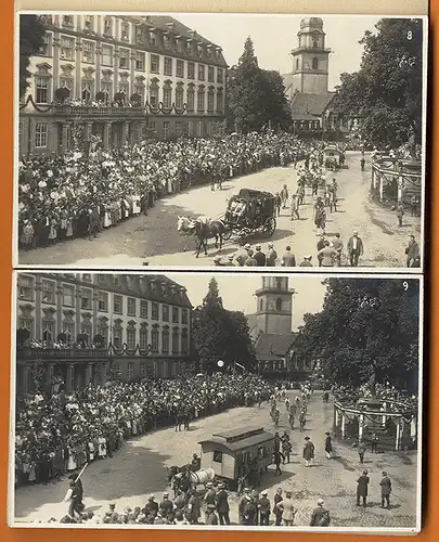 Odenwald Erbach Eulbacher Wiesen Markt Festzug Foto Postkarten Leoporello 1924