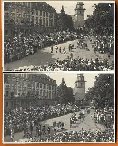 Odenwald Erbach Eulbacher Wiesen Markt Festzug Foto Postkarten Leoporello 1924