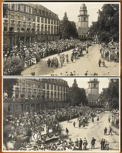 Odenwald Erbach Eulbacher Wiesen Markt Festzug Foto Postkarten Leoporello 1924