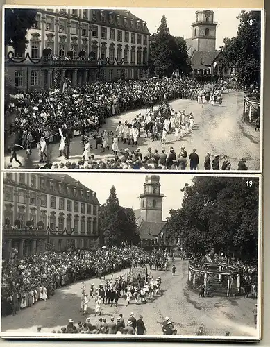 Odenwald Erbach Eulbacher Wiesen Markt Festzug Foto Postkarten Leoporello 1924