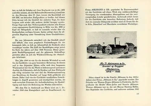 Schleswig Holstein Rendsburg Eisen Stahl 125 Jahre Carlshütte Festschrift 1952