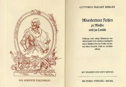 Deutsche Literatur Aufklärung Baron Münchhausen illustriert von Fritz Kredel