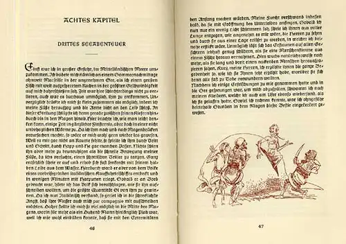 Deutsche Literatur Aufklärung Baron Münchhausen illustriert von Fritz Kredel