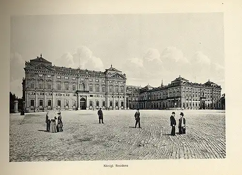 Bayern Franken Würzburg 12 Stadtansichten altes Foto Bilder Album 1907