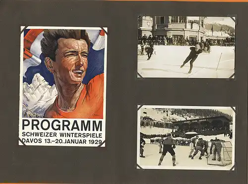 Schweiz Wintersport Olympiade in Davos Foto Sammlung 1928