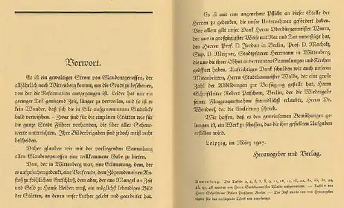 Sachsen Anhalt Luther Stadt Wittenberg Geschichte Architektur Bildband von 1927