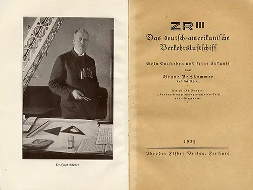 Luftschiff Zeppelin Z.R. III Geschichte Fahrt Bau Konstruktion Pochhammer 1924