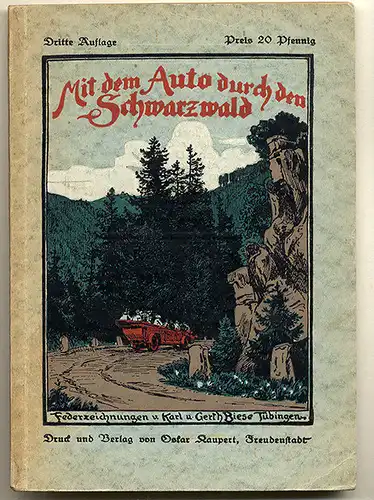 Baden Schwarzwald Freudenstadt Nagold Schiltach Oppenau Auto Reiseführer 1928