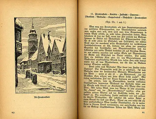 Baden Schwarzwald Freudenstadt Nagold Schiltach Oppenau Auto Reiseführer 1928