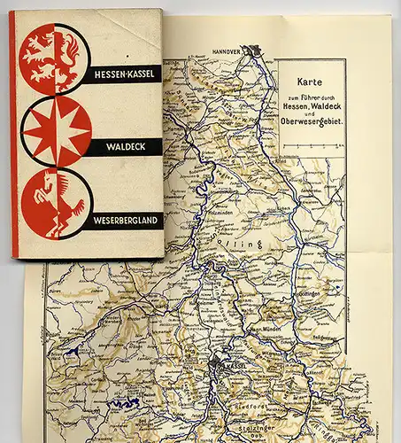 Hessen Kassel Waldeck Schwalm Eder Weser alter Reiseführer Wanderbuch 1930