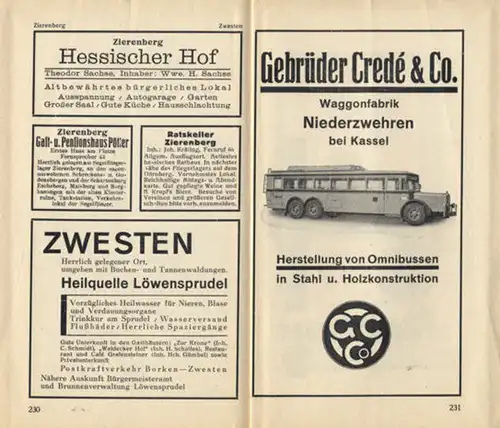 Hessen Kassel Waldeck Schwalm Eder Weser alter Reiseführer Wanderbuch 1930