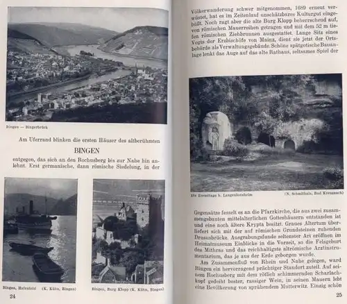 Deutsche Reichsbahn Koblenz Mainz Speyer Mittelrhein Reise Verkehrsbuch 1926