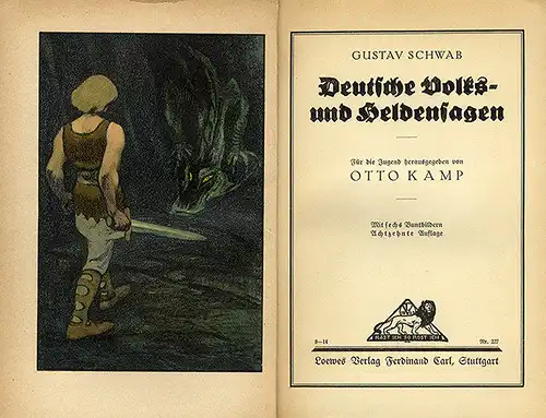 Deutsche Helden Sagen Siegfried Fortunat Herzog Ernst illustriert 1892