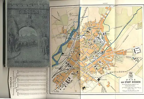 Hessen Gießen und Umgebung Reiseführer mit Branchen und Adressteil 1907