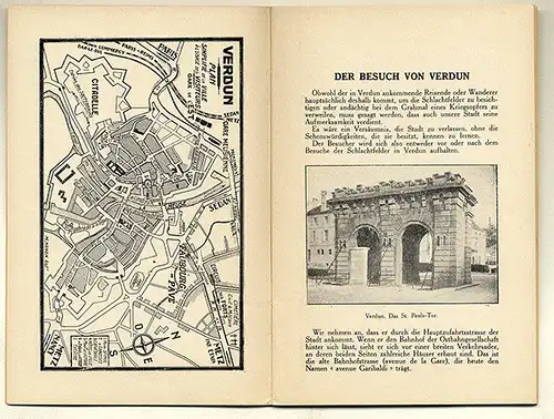 Frankreich Weltkrieg Schlacht von Verdun Führer für deutsche Besucher 1929