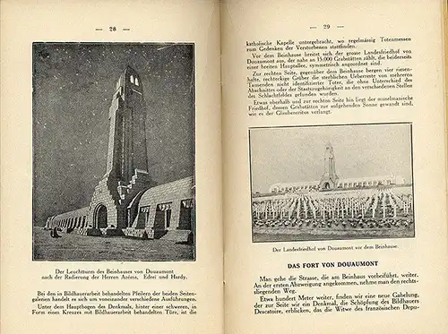 Frankreich Weltkrieg Schlacht von Verdun Führer für deutsche Besucher 1929