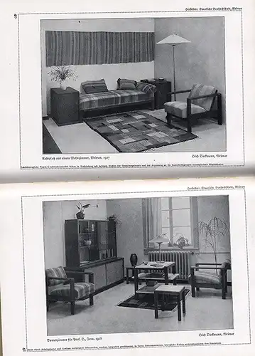 Deutsche Wohnung Innenraum Möbel Design Bauhaus Moderne Foto Bildband 1931