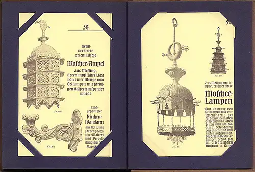 Licht Lampen Kronleuchter Fabrik Kretzschmar in Dresden Postkarten Album um 1900