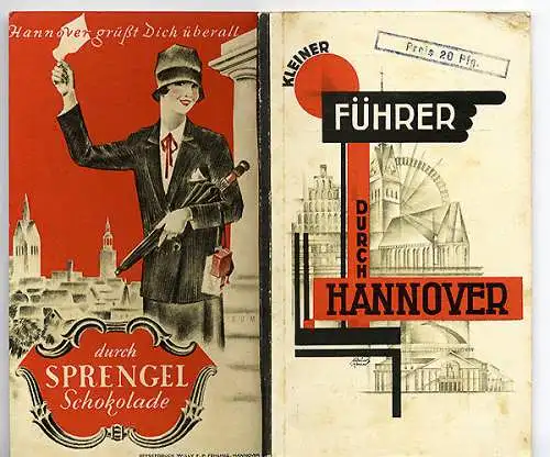 Niedersachsen Hannover Stadt Geschichte Verkehr Reklame Reiseführer 1929