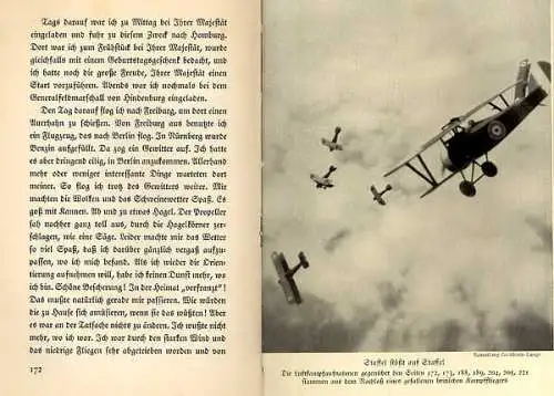 Deutschland Weltkrieg Flugzeug der Rote Baron Richthofen Gedenkbuch 1933