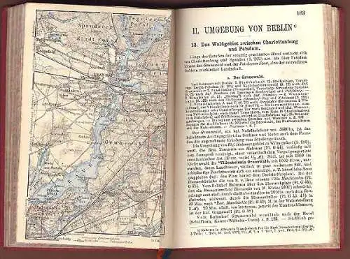 Deutsches Reich Berlin Havel Potsdam Baedecker Reisehandbuch 1910