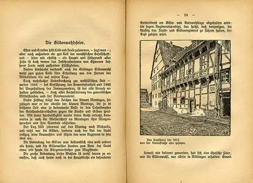 Niedersachsen Harz Alt Göttingen Anekdoten Stadt Geschichte Buch 1917