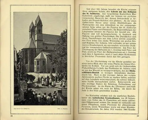 Rhein Düsseldorf Kaiserswerth Stadt Geschichte Baukunst Heimatbuch 1914