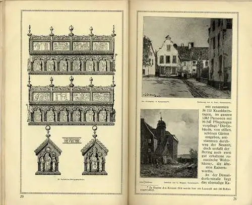 Rhein Düsseldorf Kaiserswerth Stadt Geschichte Baukunst Heimatbuch 1914