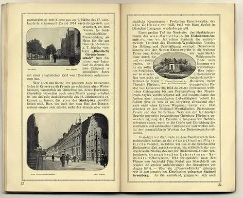 Rhein Düsseldorf Kaiserswerth Stadt Geschichte Baukunst Heimatbuch 1914