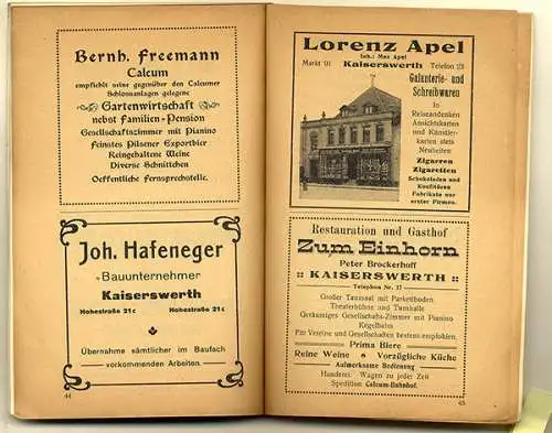 Rhein Düsseldorf Kaiserswerth Stadt Geschichte Baukunst Heimatbuch 1914