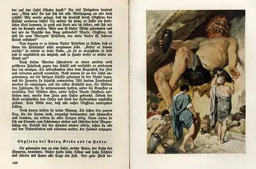 Antike Gustav Schwab Sagen des Klassischen Altertums Bilder von Zick 1928